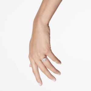 Galaxy ring Lab-grown diamonds 2.1 ct tw, Mixed shapes, 14K white gold