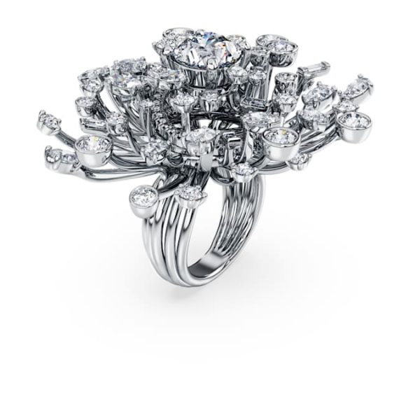 Galaxy ring Lab-grown diamonds 9.5 ct tw, Mixed shapes, 18K white gold - Image 3