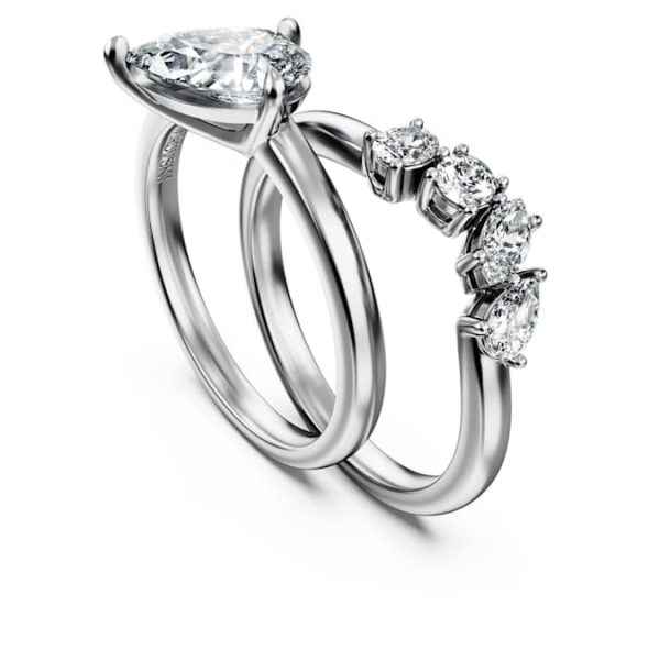 Galaxy ring Set (2), Lab-grown diamonds 1.4 ct tw, Mixed shapes, 14K white gold - Image 4