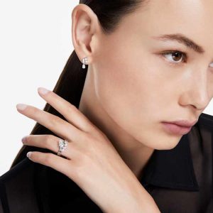 Galaxy ring Set (2), Lab-grown diamonds 1.4 ct tw, Mixed shapes, 14K white gold