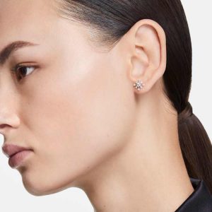 Galaxy stud earrings Lab-grown diamonds 0.5 ct tw, Round shape, 14K white gold
