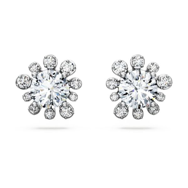 Galaxy stud earrings Lab-grown diamonds 2.3 ct tw, Round shape, 14K white gold - Image 2