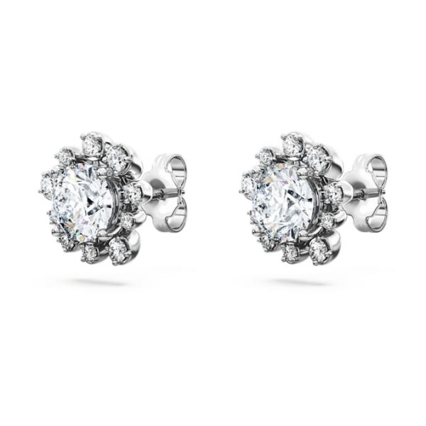 Galaxy stud earrings Lab-grown diamonds 2.3 ct tw, Round shape, 14K white gold - Image 4