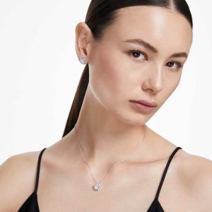 Galaxy stud earrings Lab-grown diamonds 2.3 ct tw, Round shape, 14K white gold