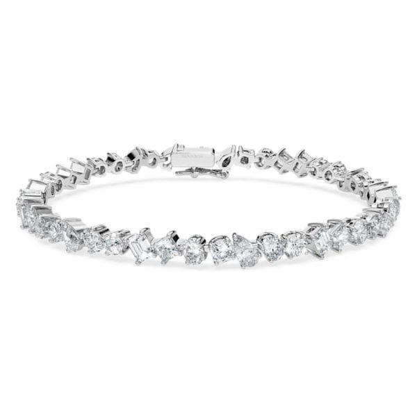 Galaxy Tennis bracelet Lab-grown diamonds 5 ct tw, Mixed shapes, 14K white gold - Image 2