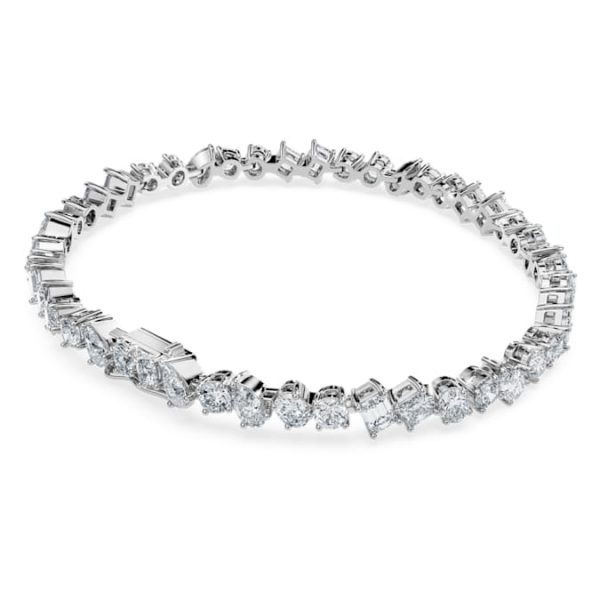 Galaxy Tennis bracelet Lab-grown diamonds 5 ct tw, Mixed shapes, 14K white gold - Image 5