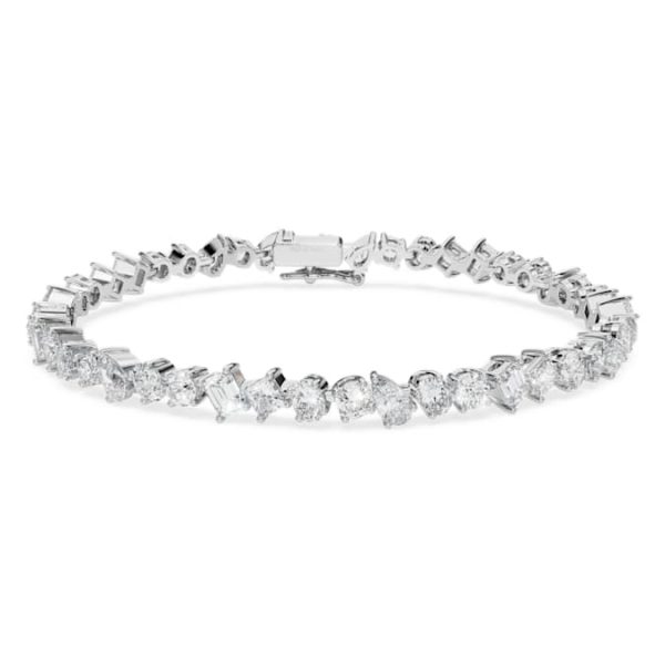 Galaxy Tennis bracelet Lab-grown diamonds 5 ct tw, Mixed shapes, 14K white gold - Image 8