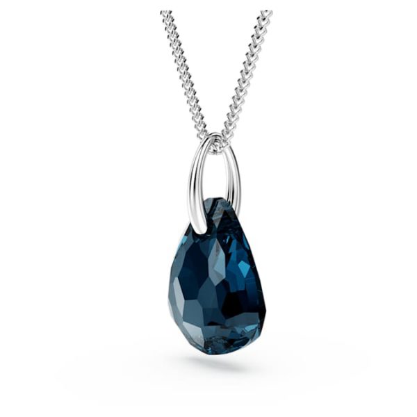 Galet pendant Blue, Rhodium plated - Image 3