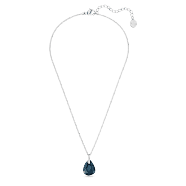 Galet pendant Blue, Rhodium plated - Image 2