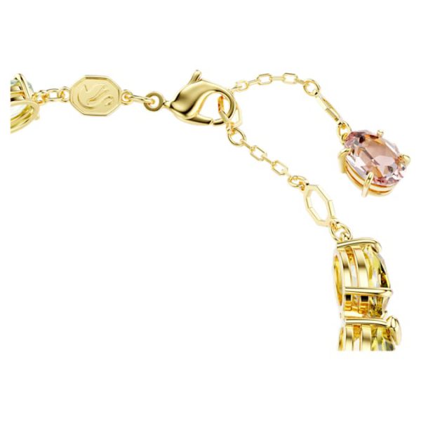 Gema bracelet Mixed cuts, Multicolored, Gold-tone plated - Image 4