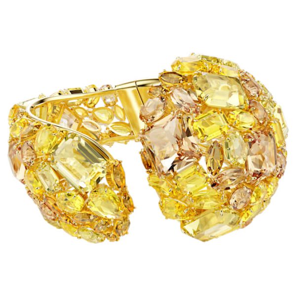 Gema cuff Yellow, Gold-tone plated - Image 2