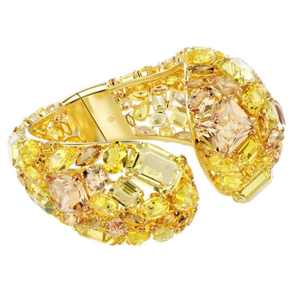 Gema cuff Yellow, Gold-tone plated - Image 3