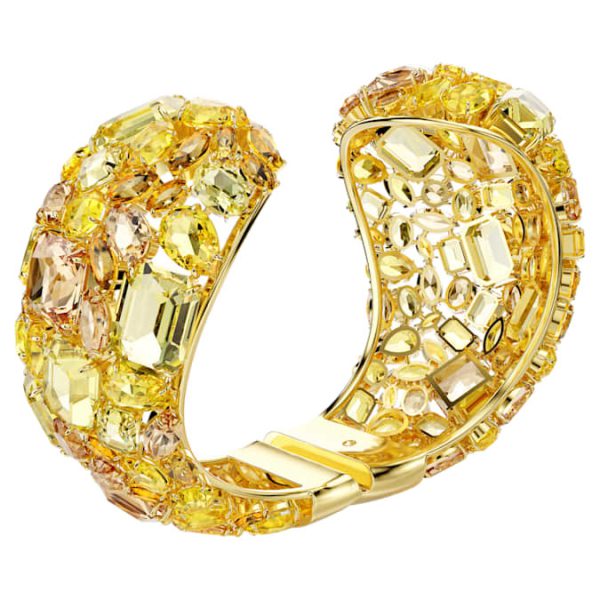 Gema cuff Yellow, Gold-tone plated - Image 4