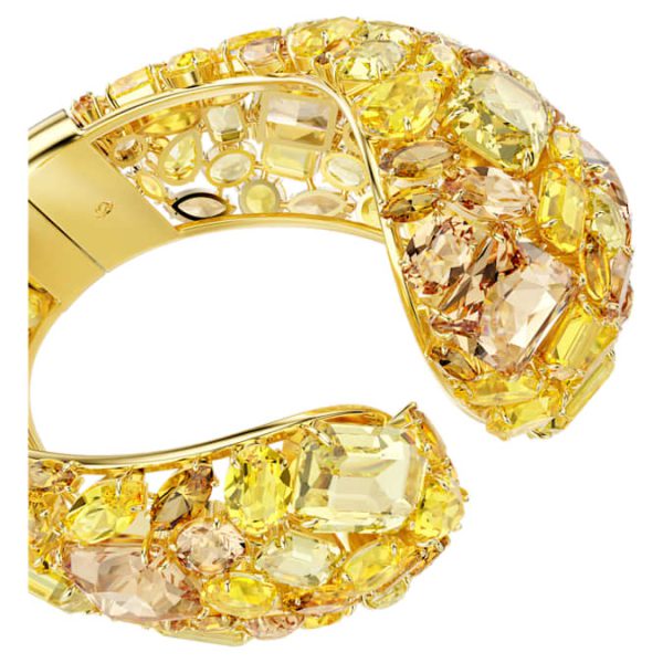 Gema cuff Yellow, Gold-tone plated - Image 5