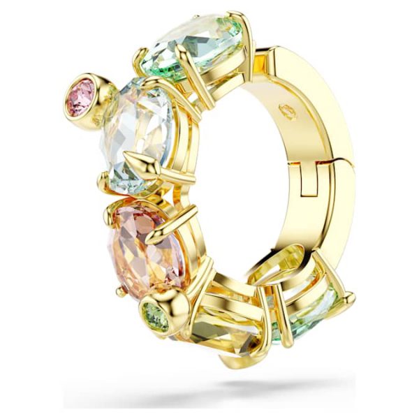 Gema ear cuff Single, Mixed cuts, Multicolored, Gold-tone plated - Image 2