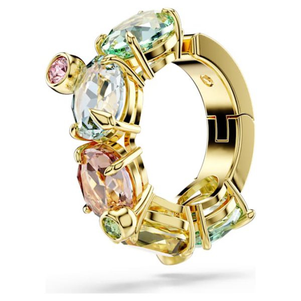 Gema ear cuff Single, Mixed cuts, Multicolored, Gold-tone plated - Image 6