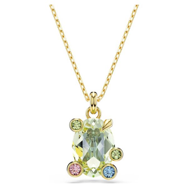 Gema pendant Mixed cuts, Multicolored, Gold-tone plated - Image 2