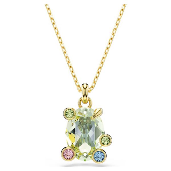 Gema pendant Mixed cuts, Multicolored, Gold-tone plated - Image 7