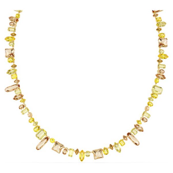 Gema strandage Mixed cuts, Yellow, Gold-tone plated - Image 2