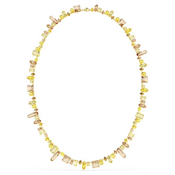 Gema strandage Mixed cuts, Yellow, Gold-tone plated - Image 3