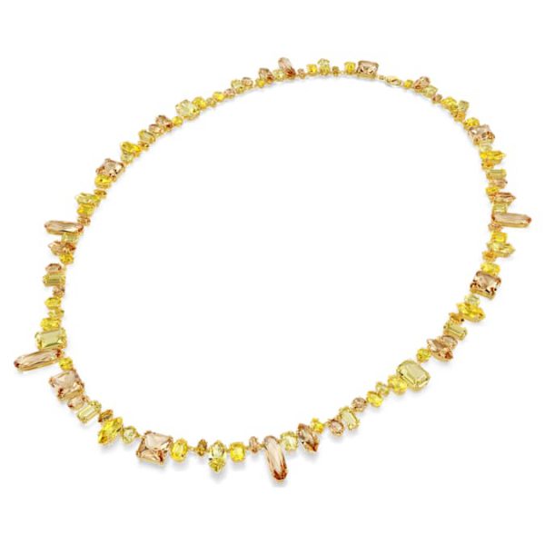 Gema strandage Mixed cuts, Yellow, Gold-tone plated - Image 4