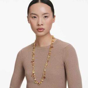 Gema strandage Mixed cuts, Yellow, Gold-tone plated