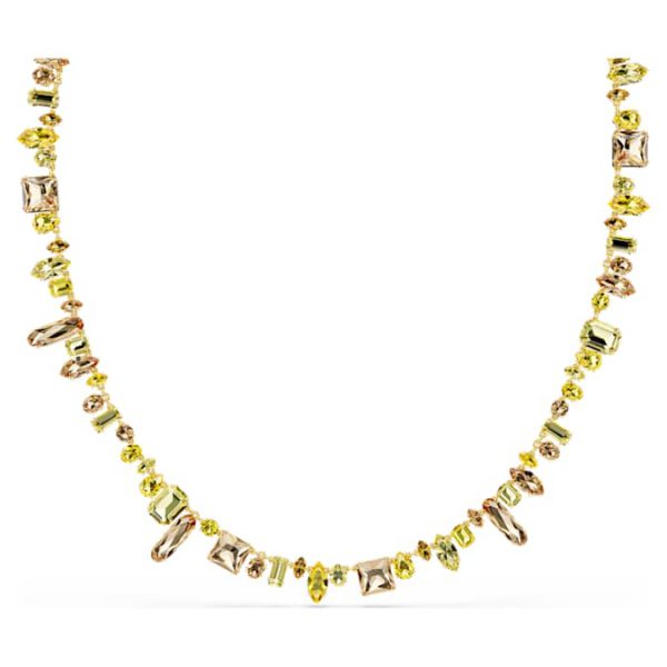 Gema strandage Mixed cuts, Yellow, Gold-tone plated - Image 9