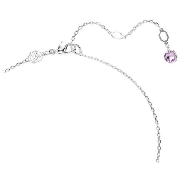 Gema Y pendant Mixed cuts, Multicolored, Rhodium plated - Image 4
