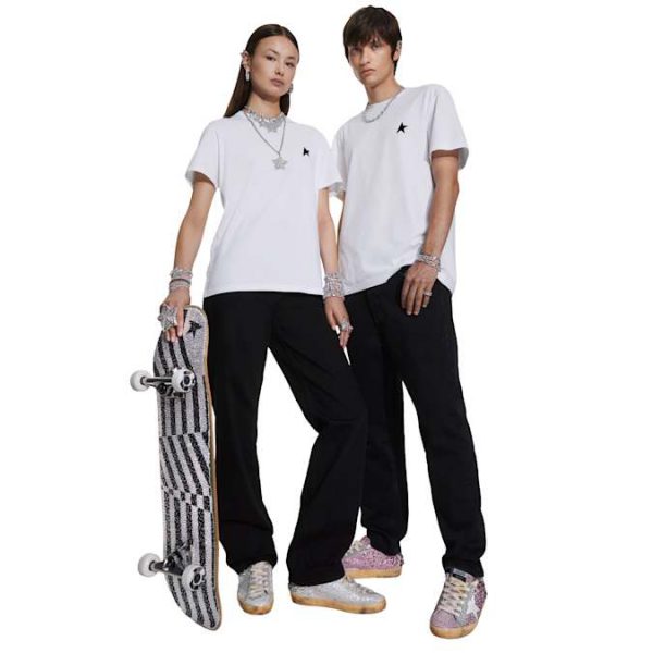 Golden Goose skateboard Black and white - Image 4
