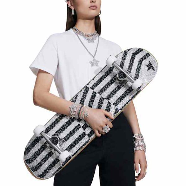 Golden Goose skateboard Black and white