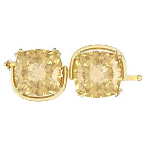 Harmonia extender Cushion cut, Gold tone, Gold-tone plated