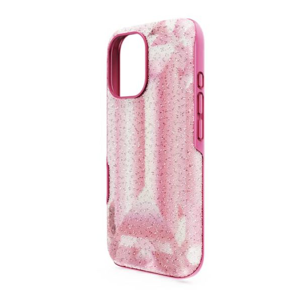 High smartphone case Crystal print motif, iPhone® 16, Pink - Image 4