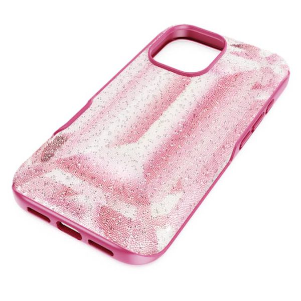 High smartphone case Crystal print motif, iPhone® 16, Pink - Image 2