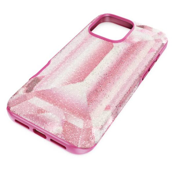 High smartphone case Crystal print motif, iPhone® 16 Pro Max, Pink - Image 2