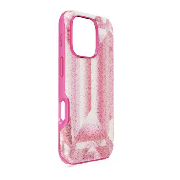 High smartphone case Crystal print motif, iPhone® 16 Pro, Pink - Image 3