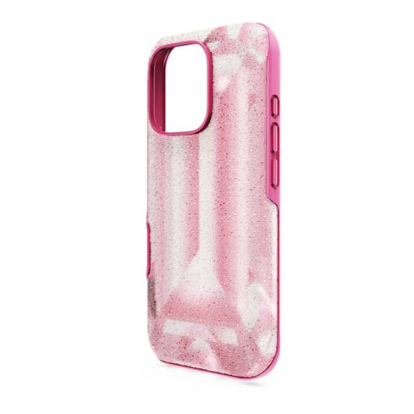 High smartphone case Crystal print motif, iPhone® 16 Pro, Pink - Image 4