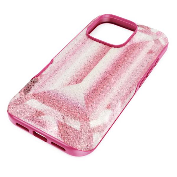 High smartphone case Crystal print motif, iPhone® 16 Pro, Pink - Image 2
