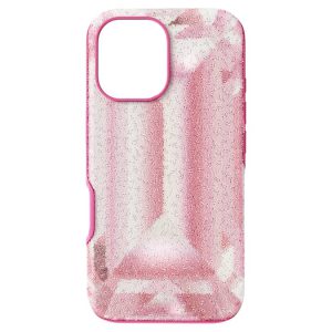 High smartphone case Crystal print motif, iPhone® 16, Pink
