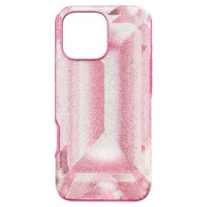 High smartphone case Crystal print motif, iPhone® 16 Pro Max, Pink