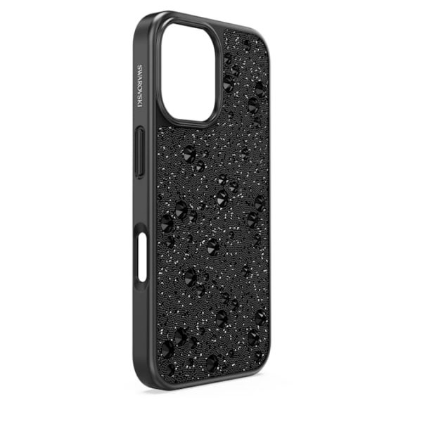 High smartphone case Scattered design, iPhone® 16, Black - Image 3