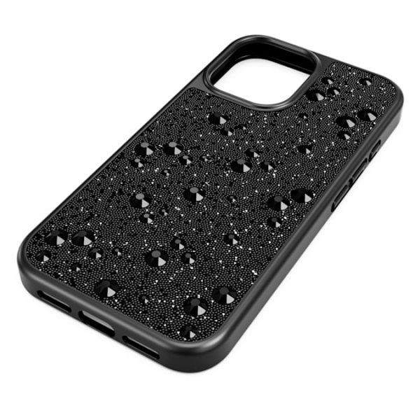High smartphone case Scattered design, iPhone® 16, Black - Image 2