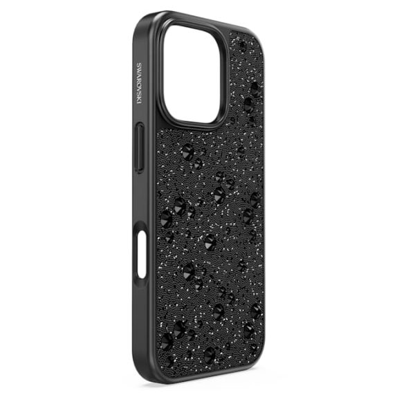 High smartphone case Scattered design, iPhone® 16 Pro, Black - Image 3