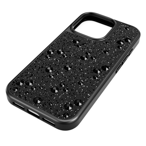 High smartphone case Scattered design, iPhone® 16 Pro, Black - Image 2