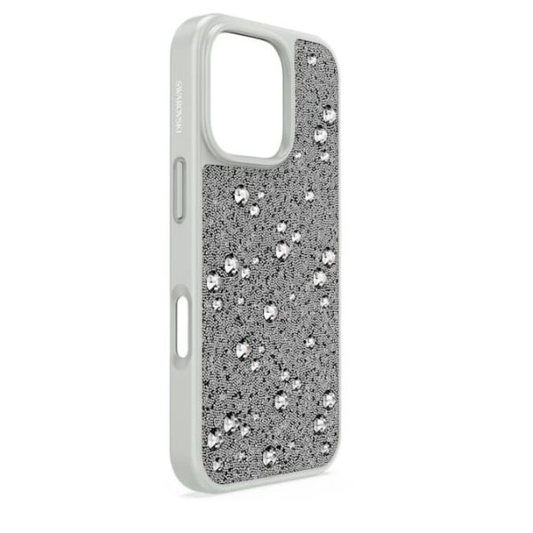 High smartphone case Scattered design, iPhone® 16 Pro, Silver tone - Image 3