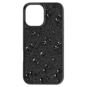 High smartphone case Scattered design, iPhone® 16, Black