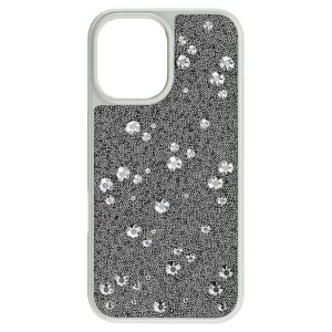 High smartphone case Scattered design, iPhone® 16, Silver tone