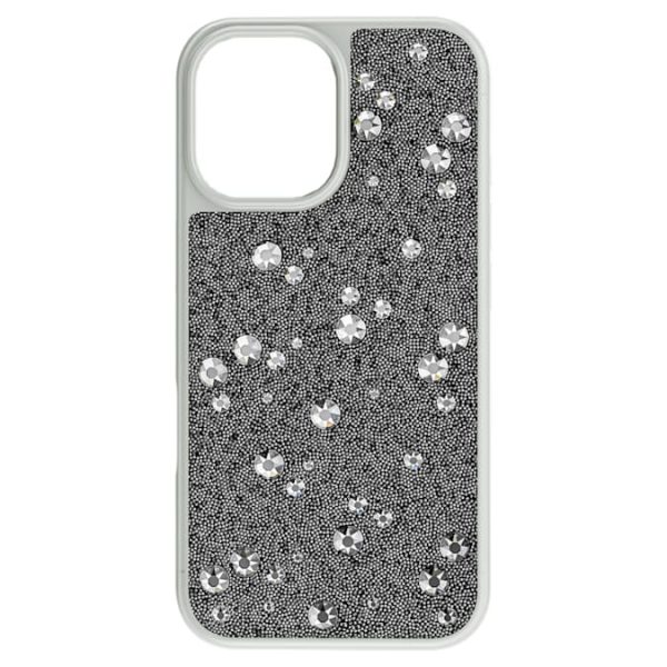 High smartphone case Scattered design, iPhone® 16, Silver tone