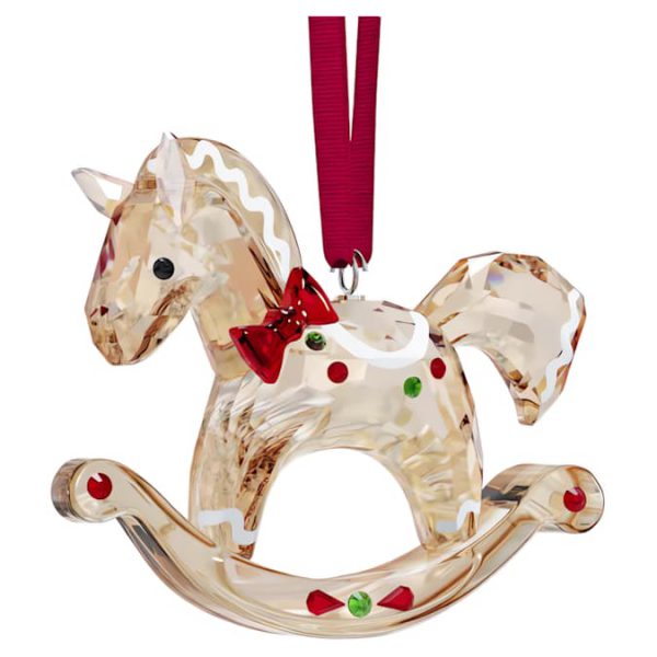 Holiday Cheers Gingerbread Rocking Horse Ornament - Image 2