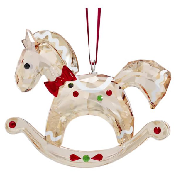 Holiday Cheers Gingerbread Rocking Horse Ornament - Image 3