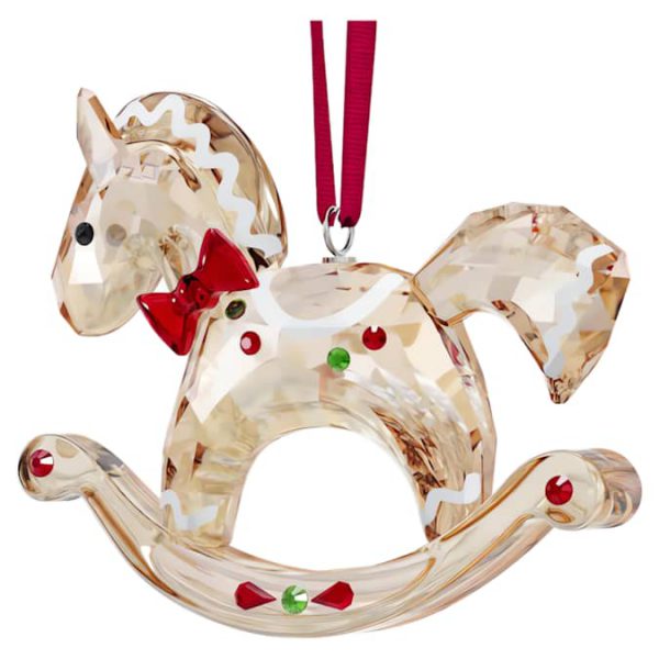 Holiday Cheers Gingerbread Rocking Horse Ornament - Image 4